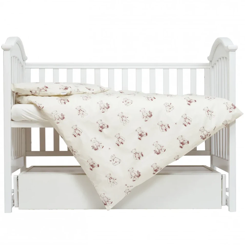 Змінна постіль 3 ел Twins Satin Limited 3026-TSL-02T, Teddy Bears